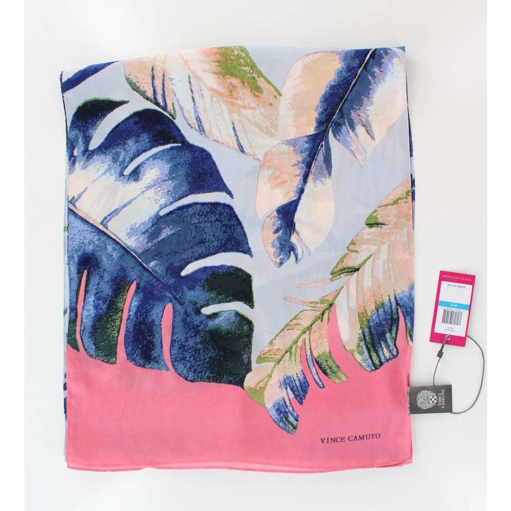 Vince Camuto Tropical 14" x 68" Silk Blend Oblong Scarf #VC3009V